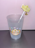 Printed Photo Drink Stirrers with Hanging Charms