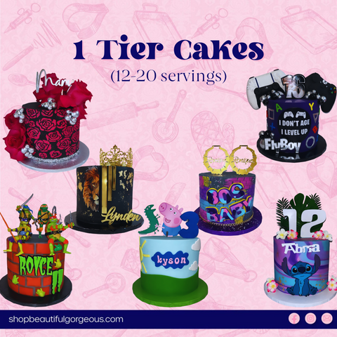 1 Tier Cakes