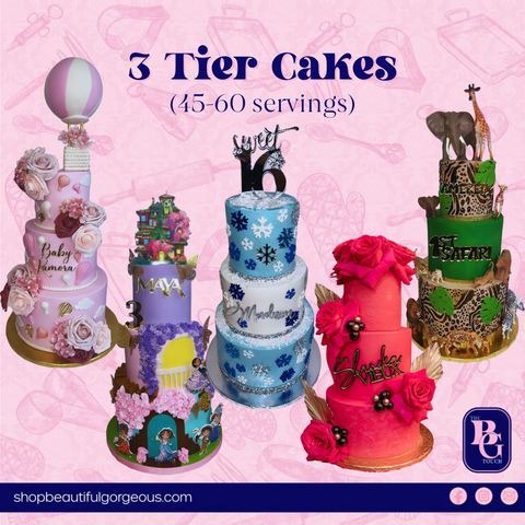 3 Tier Cakes