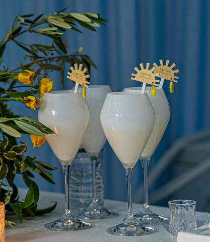 Printed Photo Drink Stirrers with Hanging Charms