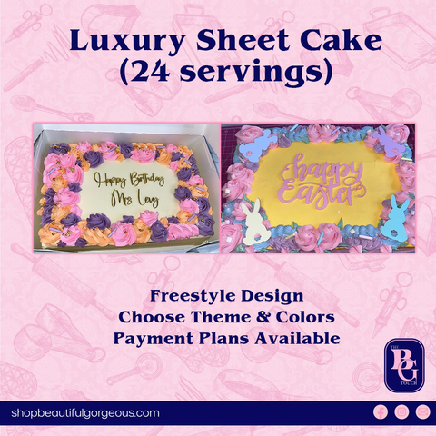 Luxury Sheet Cake